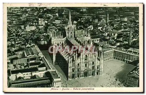 Ansichtskarte AK Italie Italia Milano Duomo Veduta panoramica