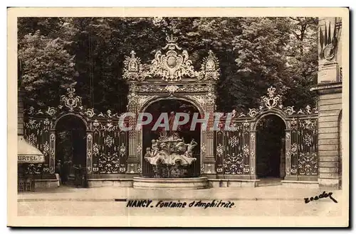 Cartes postales Nancy Fontaine d&#39Amphitrite