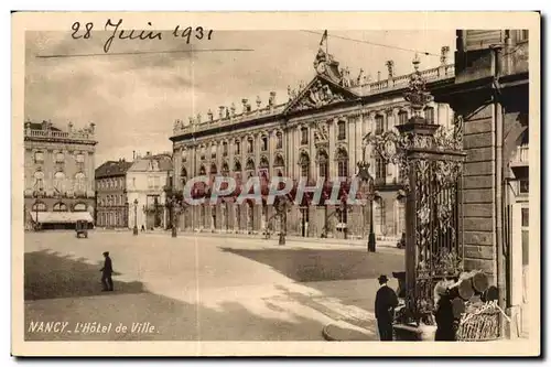 Cartes postales Nancy Hotel de ville