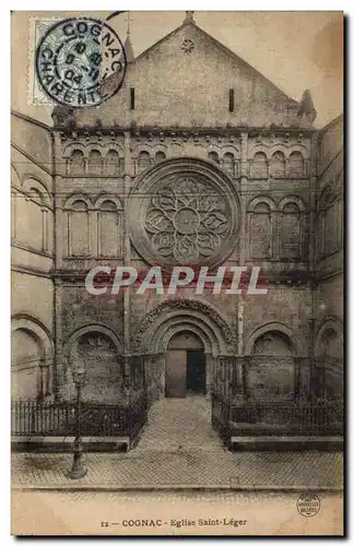 Cartes postales Cognac Eglise Saint Leger