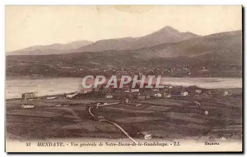 Cartes postales Hendaye Vue generale de Notre Dame de la Guadeloupe