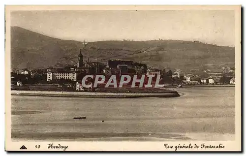 Cartes postales Hendaye Vue generale de Fontarabie