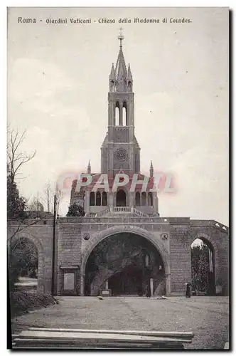 Ansichtskarte AK Italie Italia Roma Giardini Vaticani Chiesa della Madonna di Lourdes