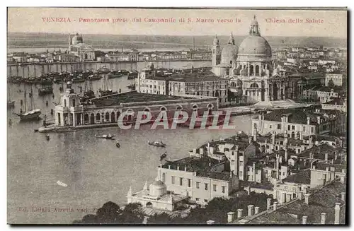 Cartes postales Italie Italia Venezia Panorama preso dal Campanile di S MArco verso la Chiesa della Salute