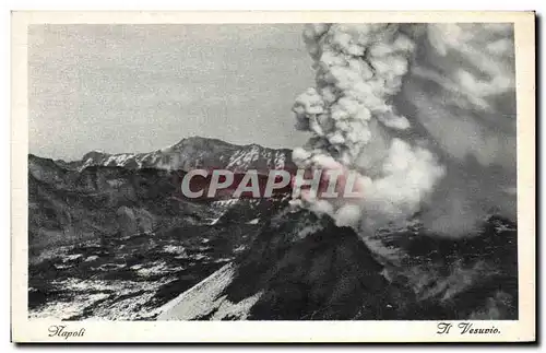 Ansichtskarte AK Italie Italia Napoli Il Vesuvio volcan vulcan