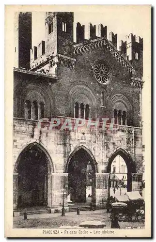 Cartes postales Italie Italia Piacenza Palazzo Gotico Lato sinistro