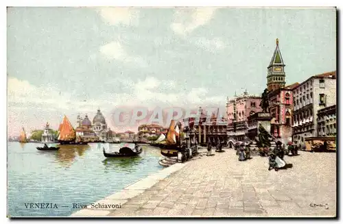 Cartes postales Italie Italia Venezia Riva Schiavoni