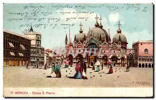 Cartes postales Italie Italia Venezia Chiesa S MArco