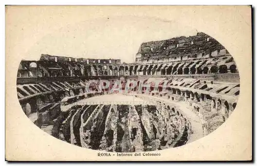 Ansichtskarte AK Italie Italia Roma Interno del colosseo