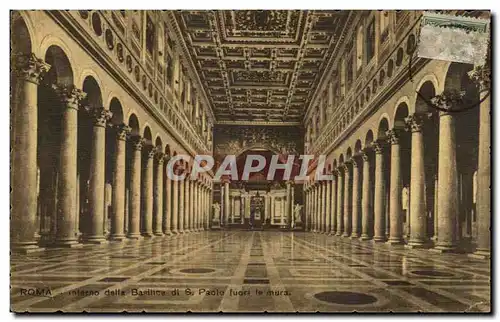 Cartes postales Italie Italia Roma Interno della basilica di S Paolo fuori le mura