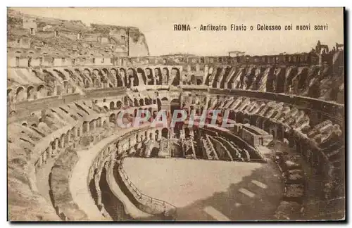 Cartes postales Italie Italia Roma Anfiteatro flavio o colosseo coi nuovi soavi