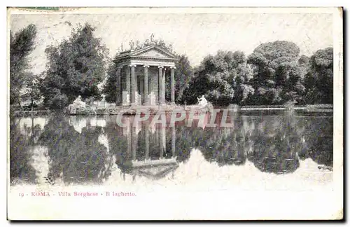 Cartes postales Italie Italia Roma Villa Borghese Il laghetto