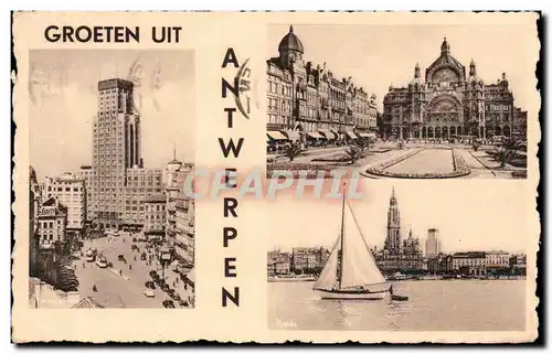 Cartes postales moderne Groeten uit Antwerpen