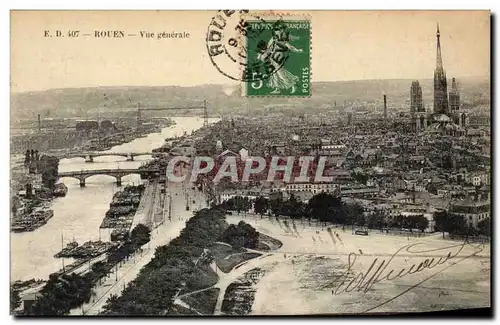 Cartes postales Rouen Vue generale