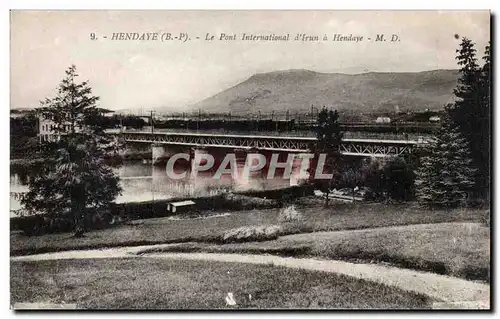 Ansichtskarte AK Hendaye Le pont international d&#39Irun a Hendaye