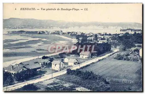 Ansichtskarte AK Hendaye Vue generale de Hendaye Plage