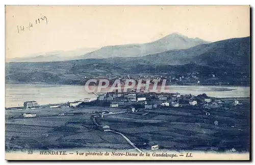 Cartes postales Hendaye Vue generale de Notre Dame de la Guadeloupe