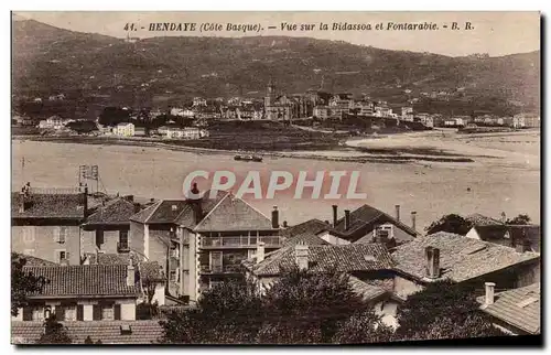 Ansichtskarte AK Hendaye Vue sur la Bidassoa et Fontarabie