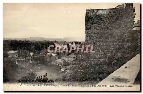 Cartes postales Sauveterre de Bearn La Gave d&#39oloron la vieille tour