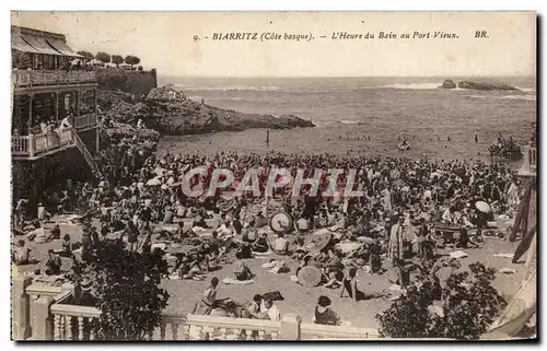 Cartes postales Biarritz L&#39heure du bain au Port Vieux