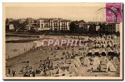 Ansichtskarte AK St Jean de Luz Un coin de plage vers le Golf Hotel