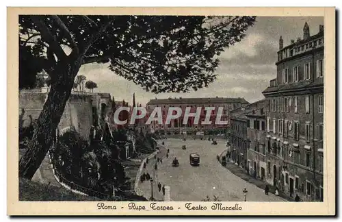 Cartes postales Italie Italia Roma Rupe Tatpea Teatro Marcello