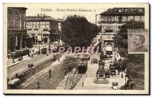 Cartes postales Italie Italia Torini Corso Vittorio Emanuele II