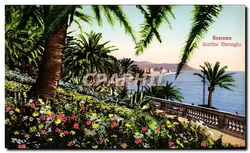 Cartes postales Italie Italia Sanremo Giardini Marsaglia