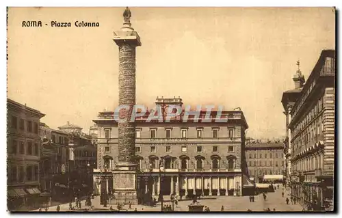 Cartes postales Italie Italia Roma Piazza Colonna