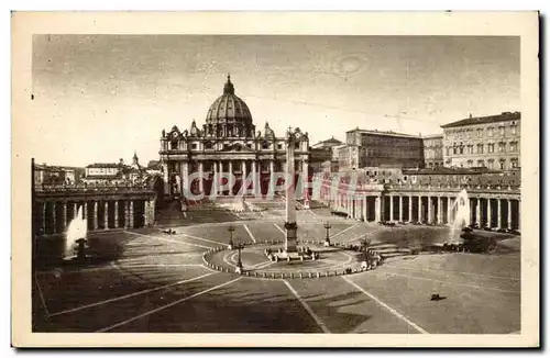 Ansichtskarte AK Italie Italia Roma Piazza e Basilica S Pietro