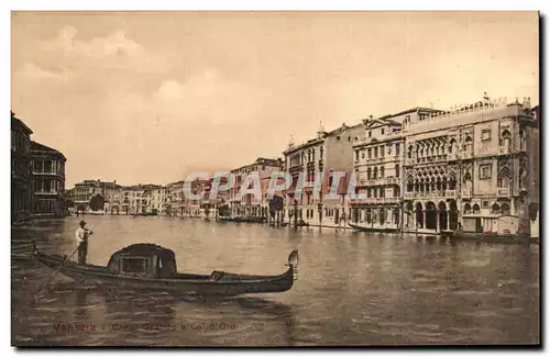 Cartes postales Italie Italia Venezia Canal Grande e Ca d'oro