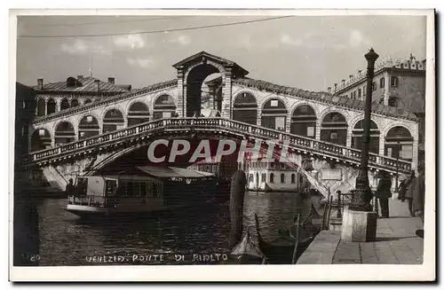 Ansichtskarte AK Italie Italia Venezia Ponte di Rialto