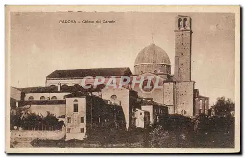 Cartes postales Italie Italia Padova Chiesa del Carmini