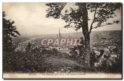 Rouen Cartes postales Vue generale prise de la Cote Sainte Catherine