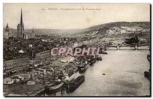 Rouen Ansichtskarte AK Vue generale prise du transbordeur