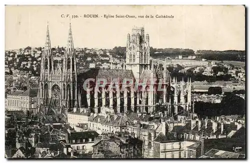 Rouen Ansichtskarte AK Eglise Saint Ouen Vue de la cathedrale