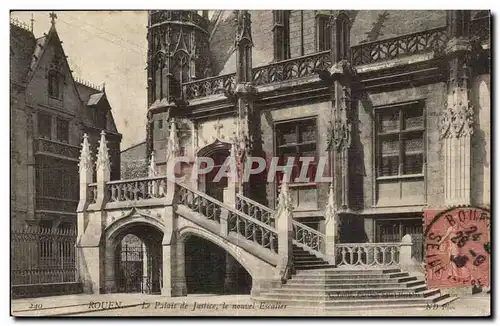 Rouen Ansichtskarte AK Palais de justice le nouvel escalier