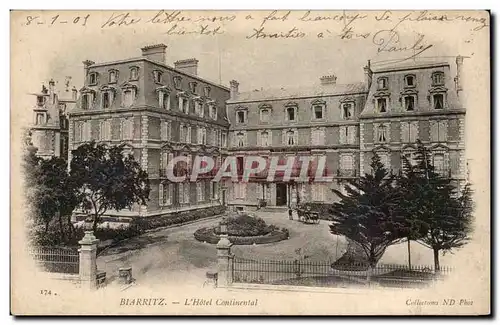 Cartes postales Biarritz L&#39hotel Continental