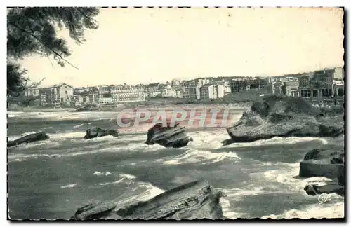 Cartes postales Biarritz Vue vers la grande plage