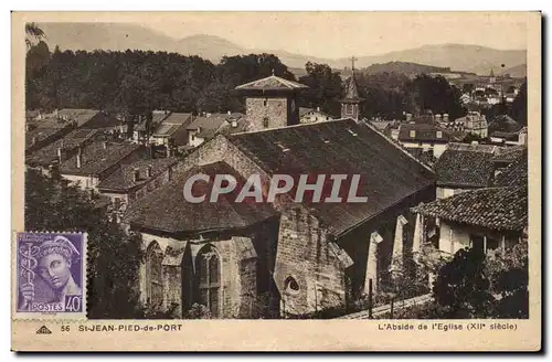 Cartes postales Saint Jean Pied de Port L&#39abside de l&#39eglise