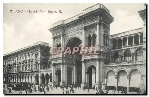 Cartes postales Italie Italia Milano Galleria Vittt Eman II