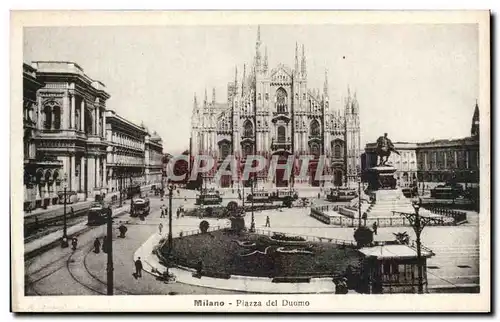 Ansichtskarte AK Italie Italia Milano Piazza del Duomo