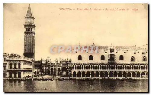 Cartes postales Italie Italie Venezia Piazzetta S MArco e palazzo Ducale dal Mare