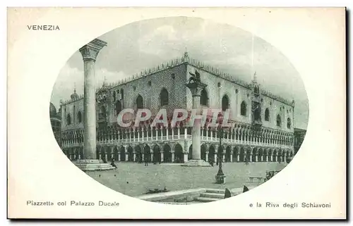 Ansichtskarte AK Italie Italie Venezia Piazzetta col Palazzo Ducale e la Riva degli Schiavoni