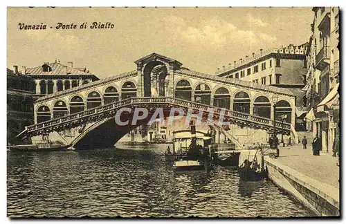 Cartes postales Italie Italie Venezia Ponte Di Realto