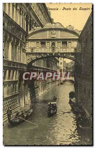 Ansichtskarte AK Italie Italie Venezia Ponte Dei Sospiri