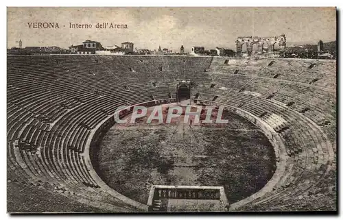 Ansichtskarte AK Italie Italie Verona Interno dell Arena