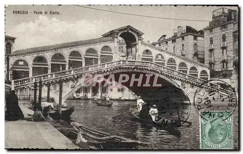 Ansichtskarte AK Italie Italie Venezia Ponte di Rialto