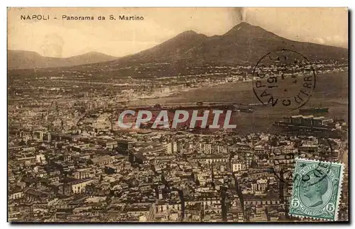 Ansichtskarte AK Italie Italie Napoli Panorama da S Martino