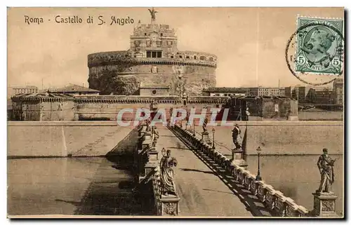 Cartes postales Italie Italie Roma Castello di S Angelo